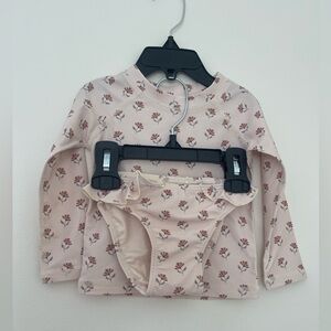 Rylee + Cru Pink Floral Swimsuit